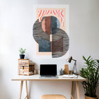 WHISPERS OF FORM Selbstklebendes Poster - Hochformat