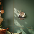 IMAGINARY RAIN Rundes Kunstregal in Schwarz