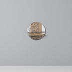 IMAGINARY RAIN Rundes Kunstregal in Eiche-Optik