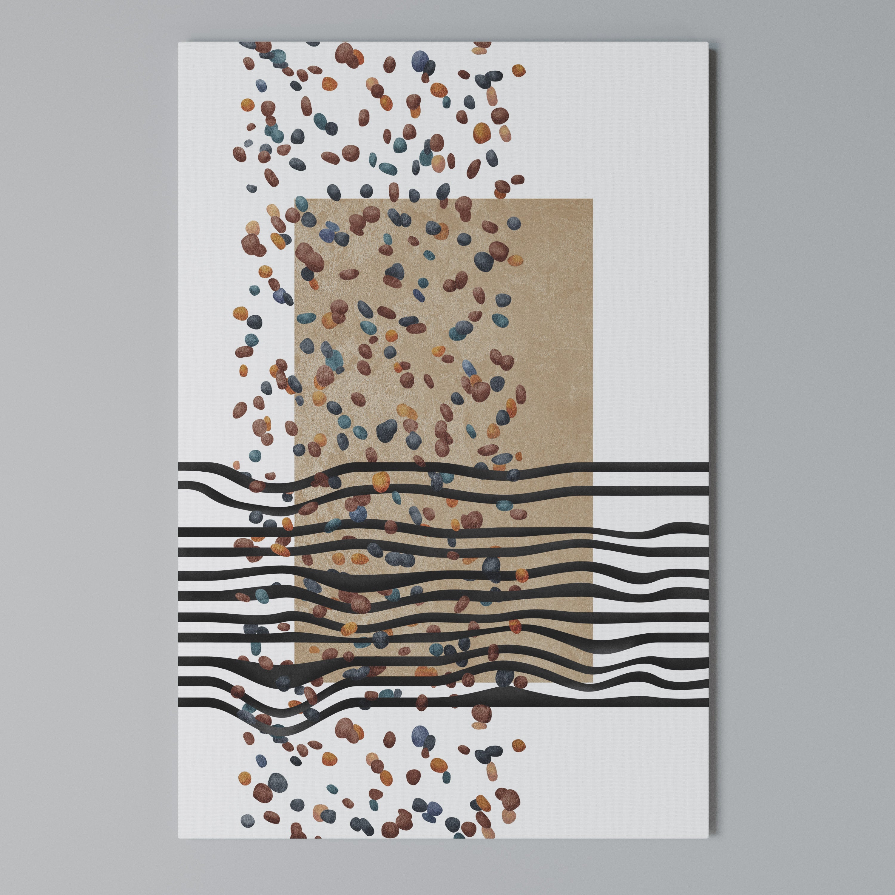 IMAGINARY RAIN Vertical Canvas Print