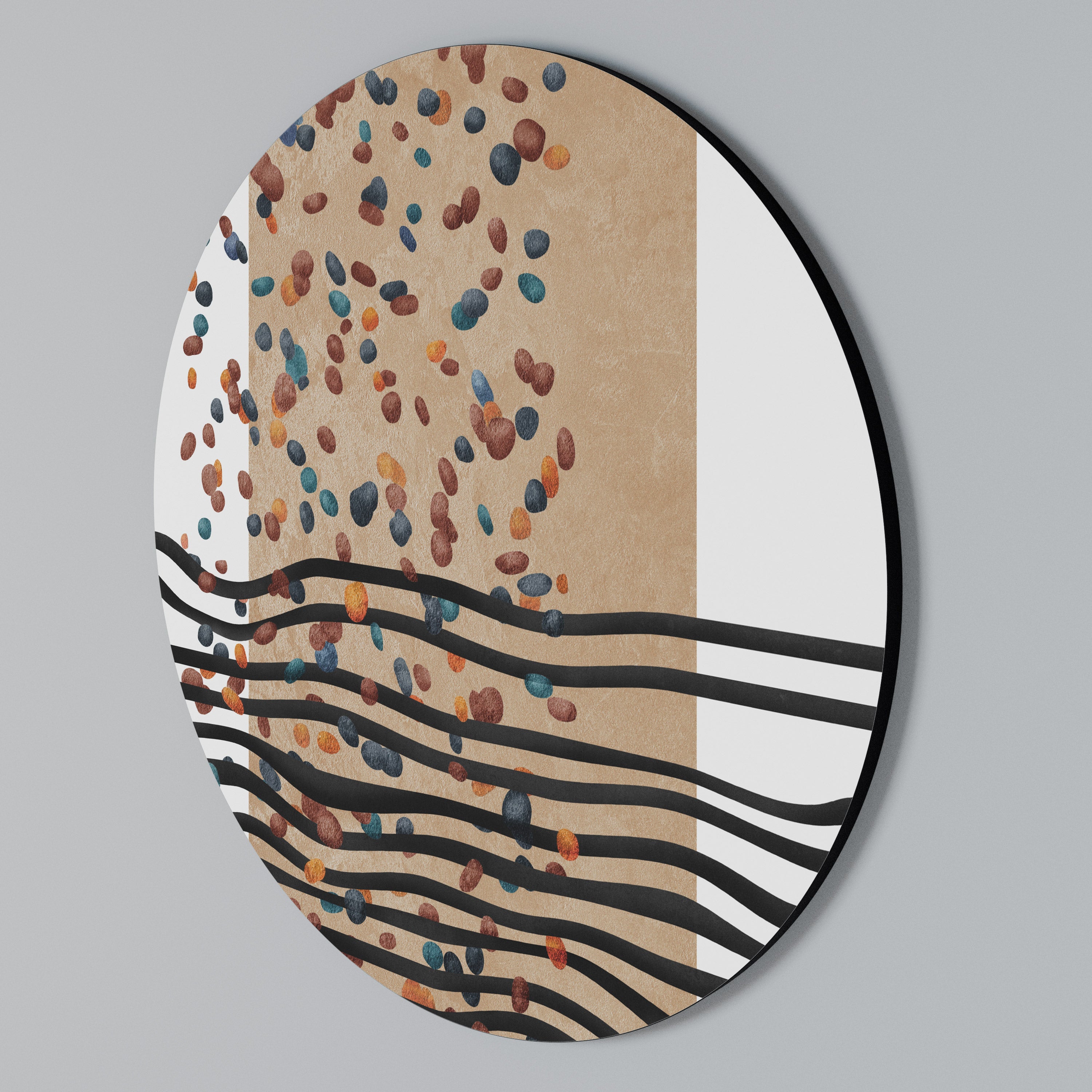 IMAGINARY RAIN Rundes Wandbild