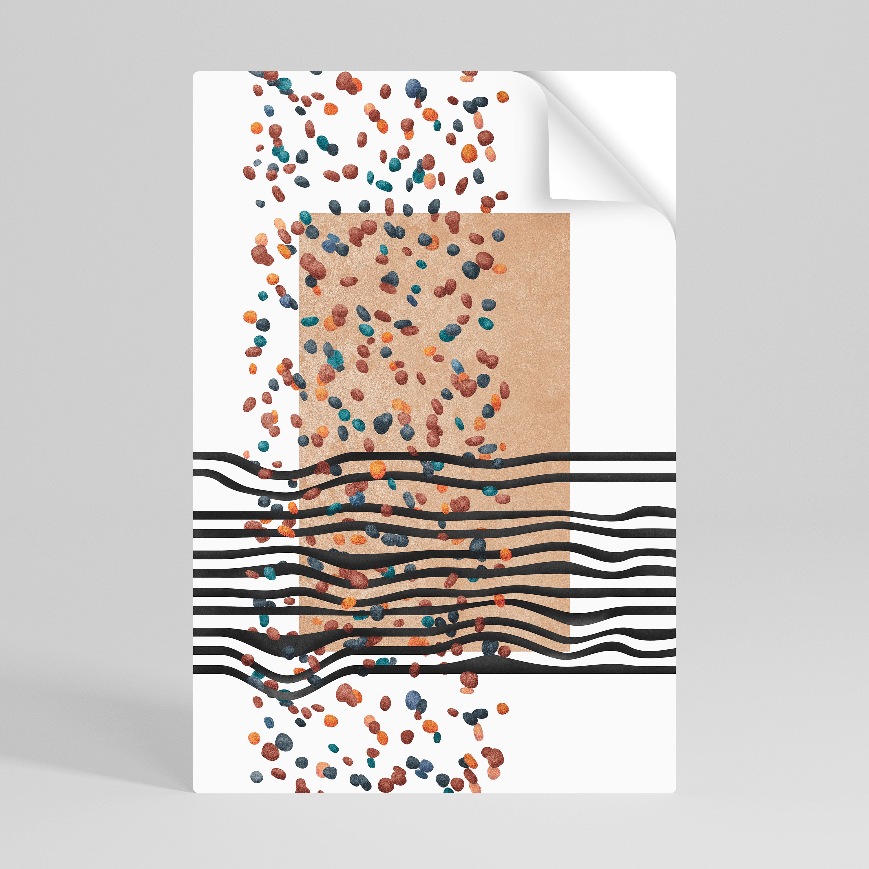 IMAGINARY RAIN Selbstklebendes Poster - Hochformat