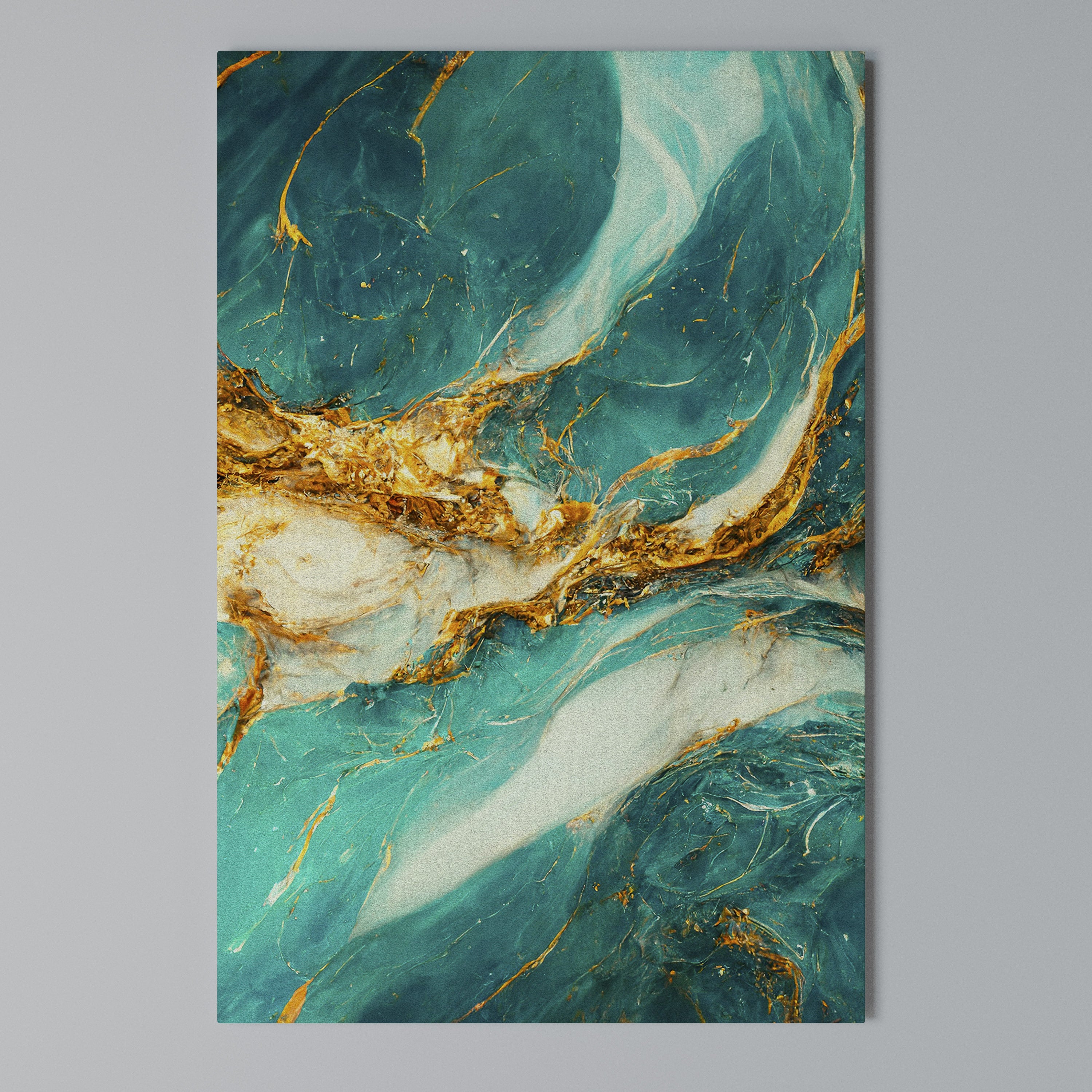 GILDED WHISPERS Vertical Canvas Print