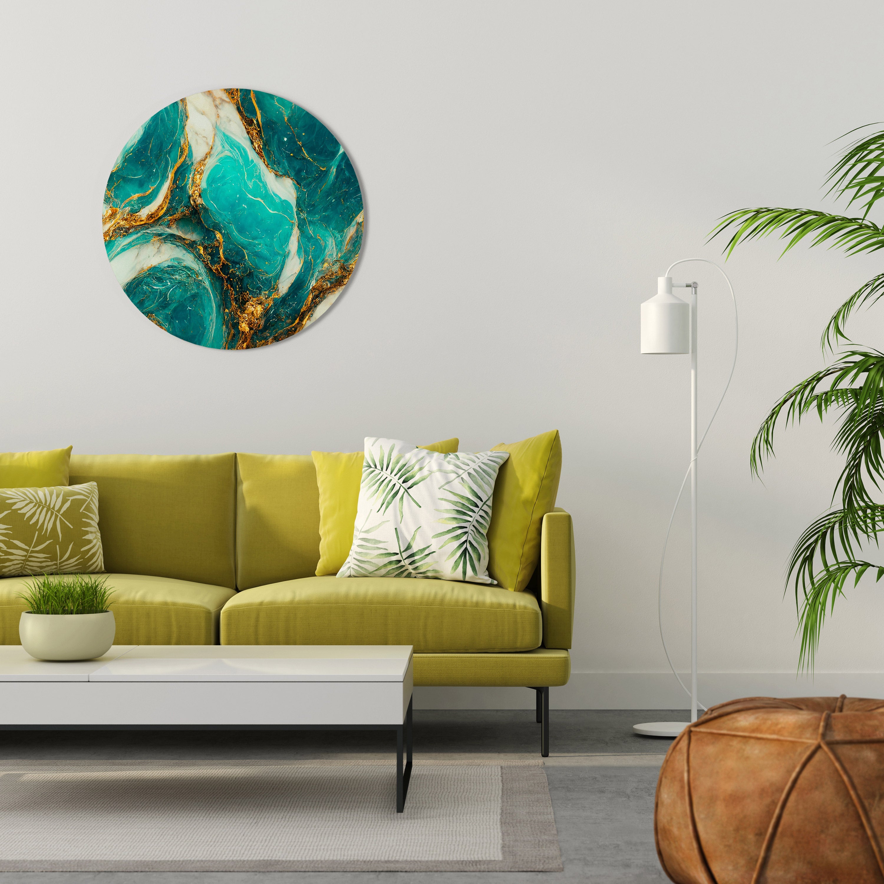 GILDED WHISPERS Runde Wanddekoration Ø 69 cm