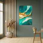 GILDED WHISPERS Selbstklebendes Poster - Hochformat