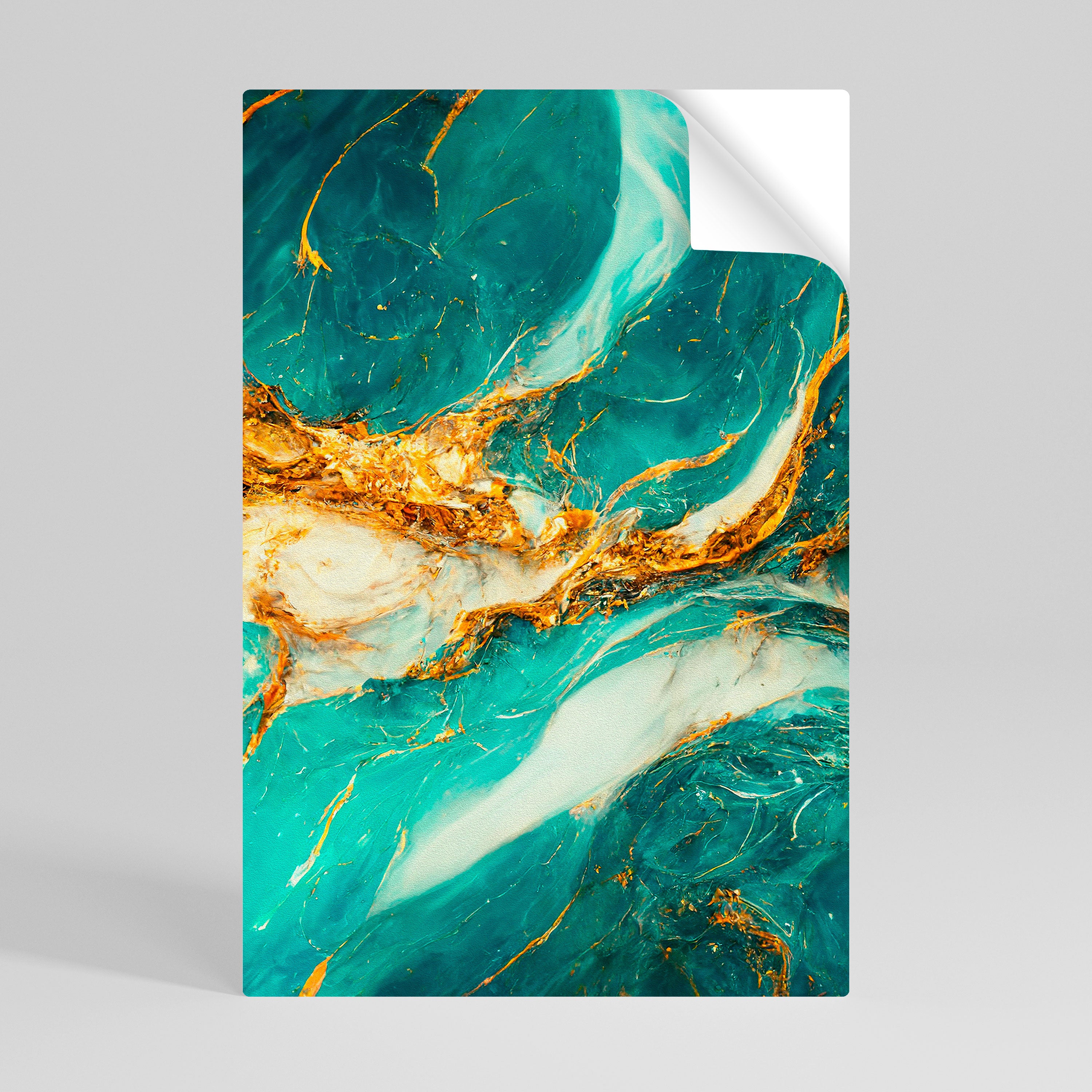 GILDED WHISPERS Selbstklebendes Poster - Hochformat