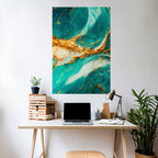 GILDED WHISPERS Selbstklebendes Poster - Hochformat