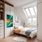 GILDED WHISPERS Selbstklebendes Poster - Hochformat