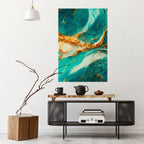 GILDED WHISPERS Selbstklebendes Poster - Hochformat