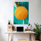 ETHEREAL AZURE Selbstklebendes Poster - Hochformat