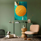 ETHEREAL AZURE Selbstklebendes Poster - Hochformat