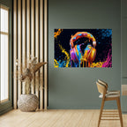 MUSIC IS MY EXTASY Selbstklebendes Horizontal-Poster