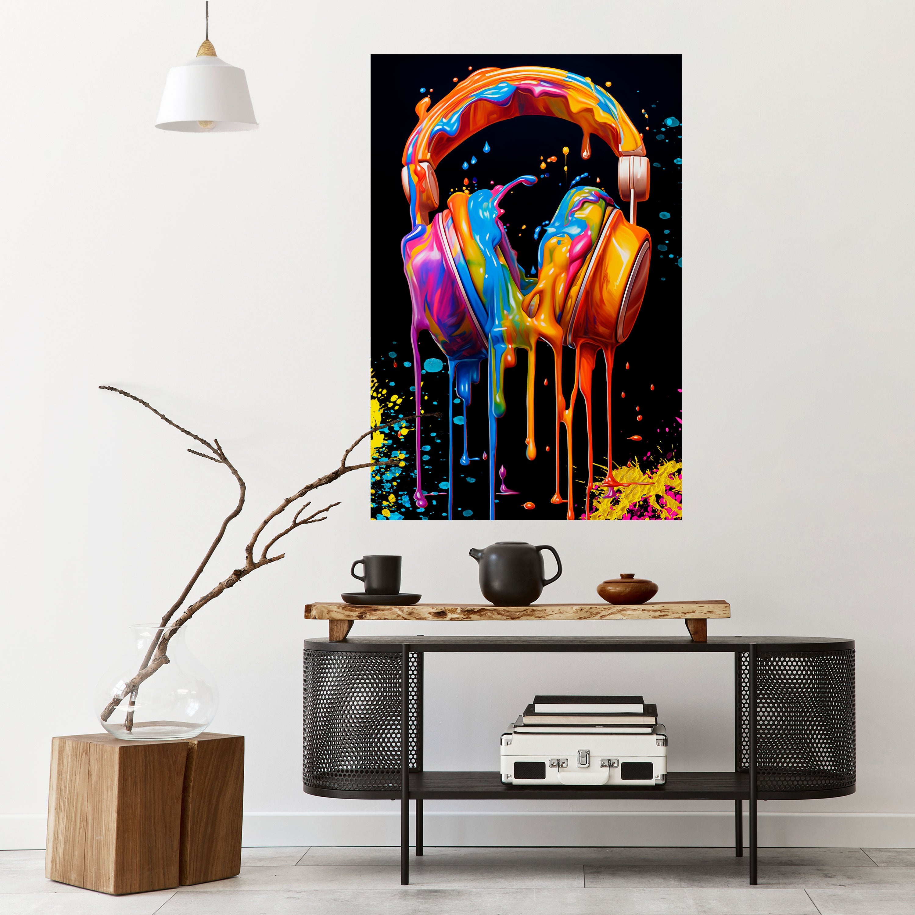 MUSIC IS MY EXTASY Vertikales Poster zum Abziehen und Aufkleben