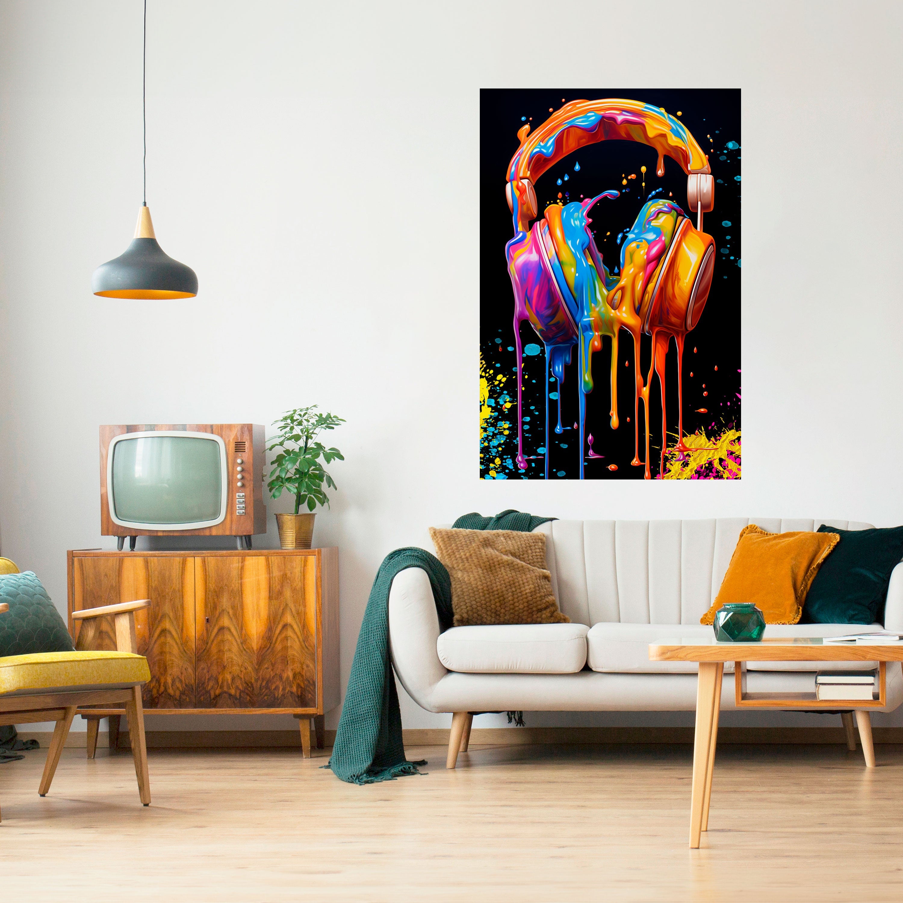 MUSIC IS MY EXTASY Vertikales Poster zum Abziehen und Aufkleben