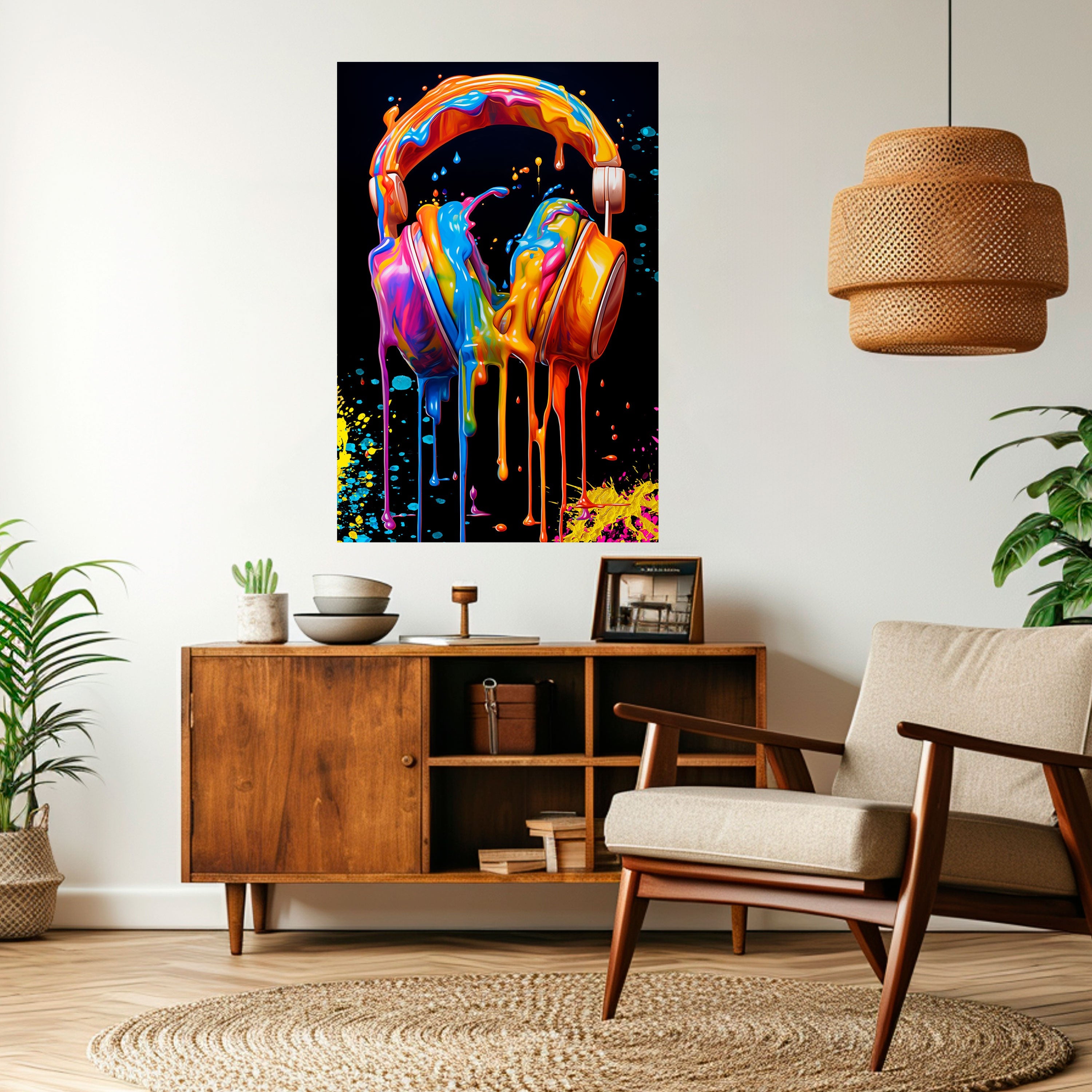 MUSIC IS MY EXTASY Vertikales Poster zum Abziehen und Aufkleben