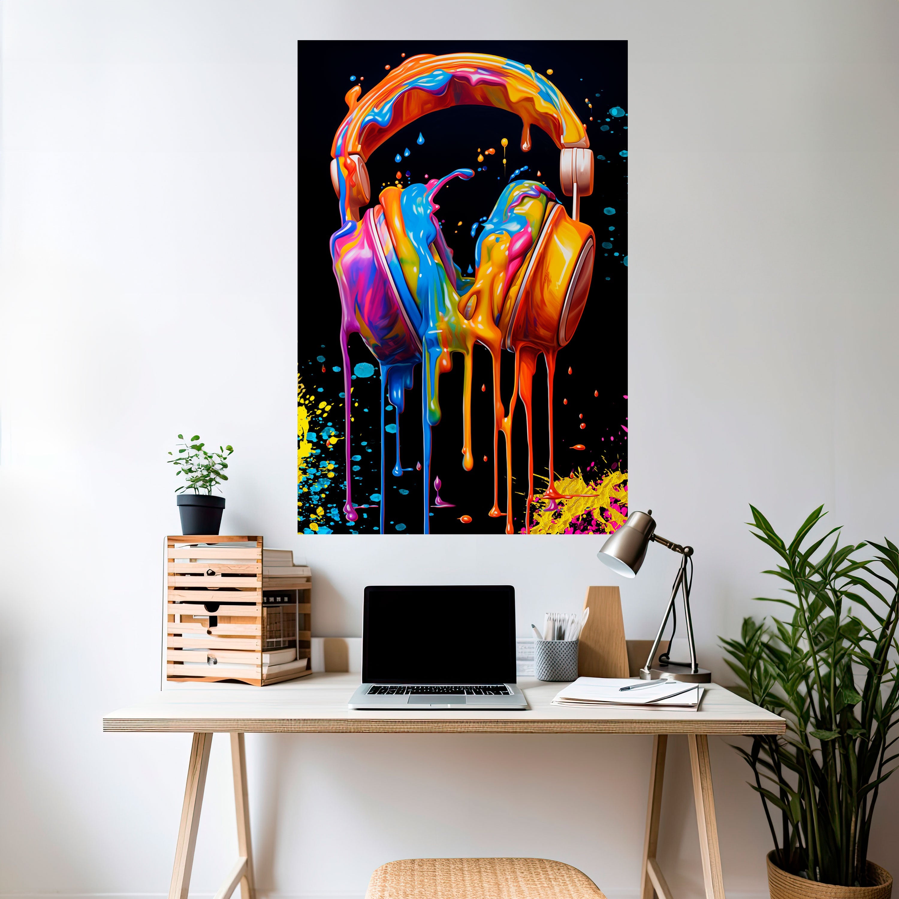 MUSIC IS MY EXTASY Vertikales Poster zum Abziehen und Aufkleben
