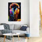 MUSIC IS MY EXTASY Selbstklebendes Poster - Hochformat