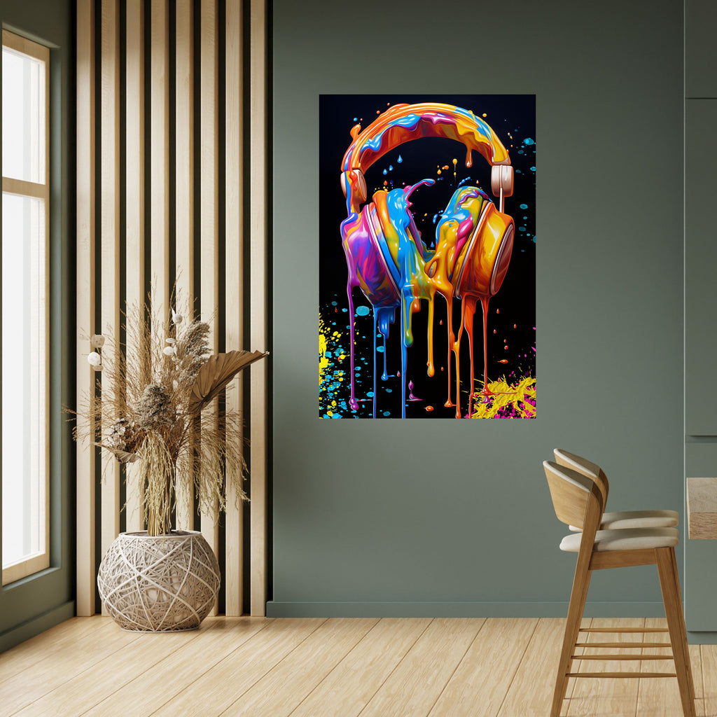 MUSIC IS MY EXTASY Vertikales Poster zum Abziehen und Aufkleben