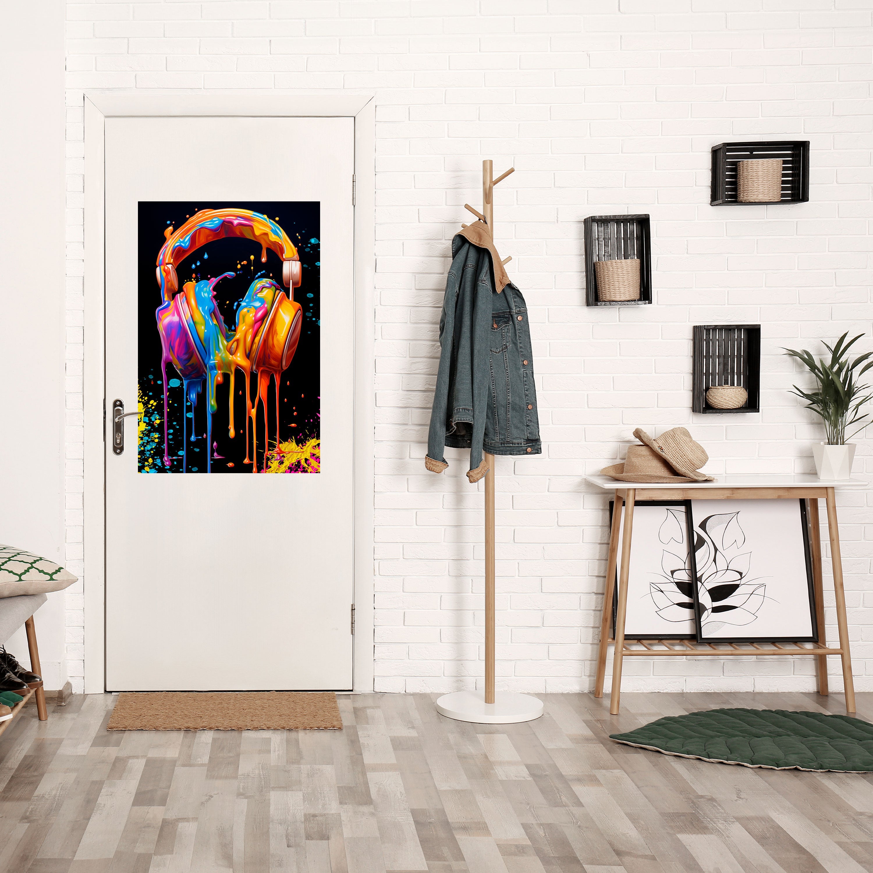 MUSIC IS MY EXTASY Vertikales Poster zum Abziehen und Aufkleben