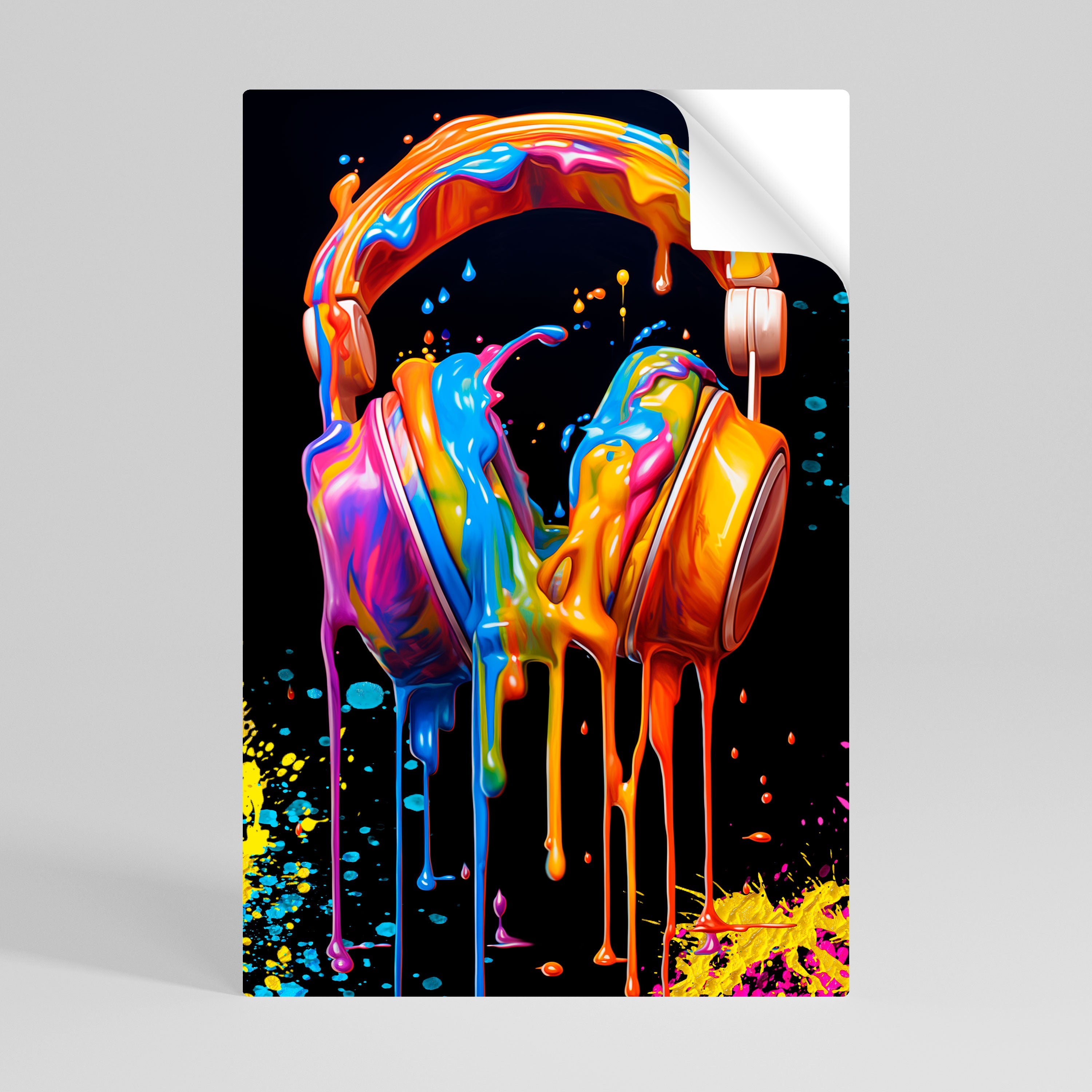 MUSIC IS MY EXTASY Vertikales Poster zum Abziehen und Aufkleben