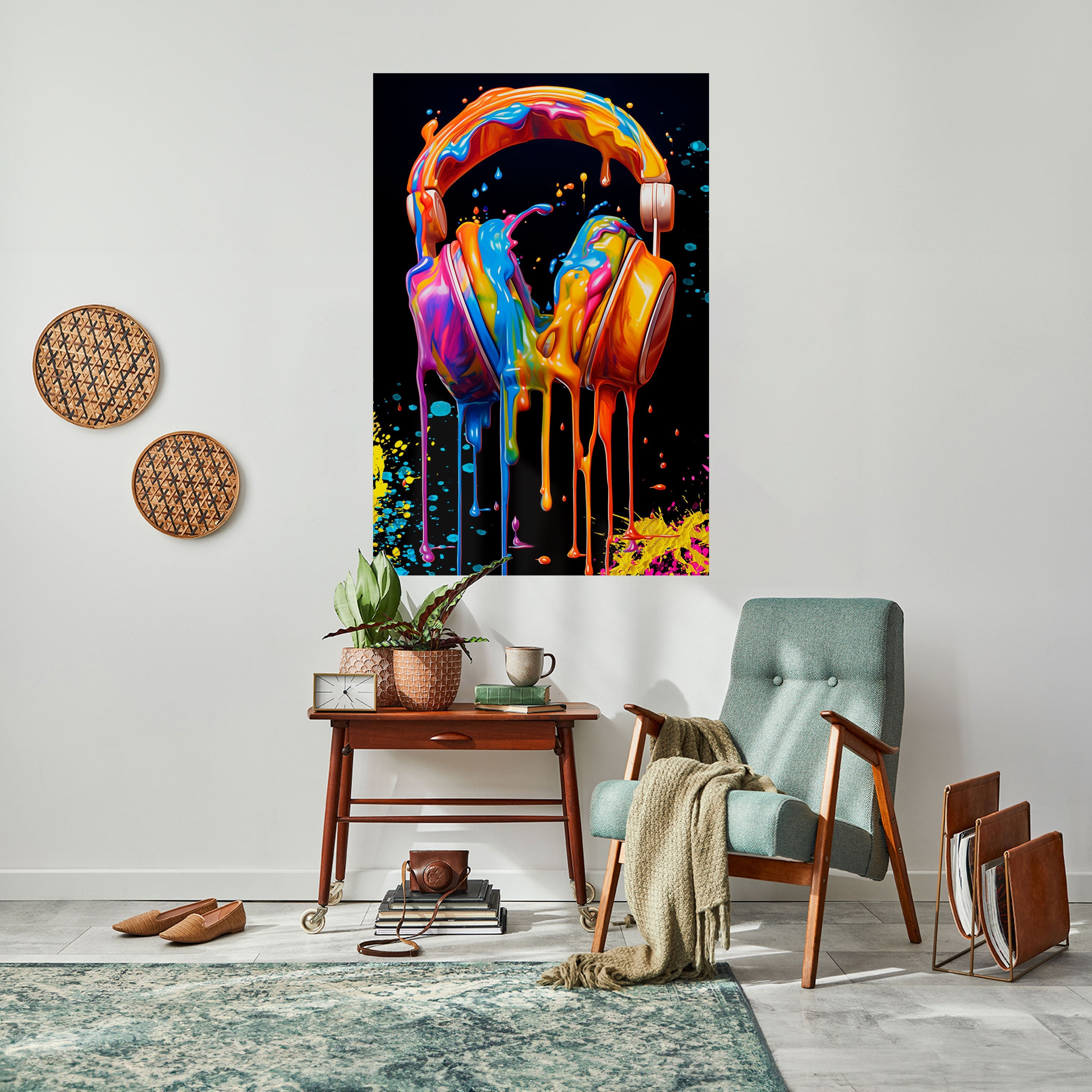 MUSIC IS MY EXTASY Vertikales Poster zum Abziehen und Aufkleben