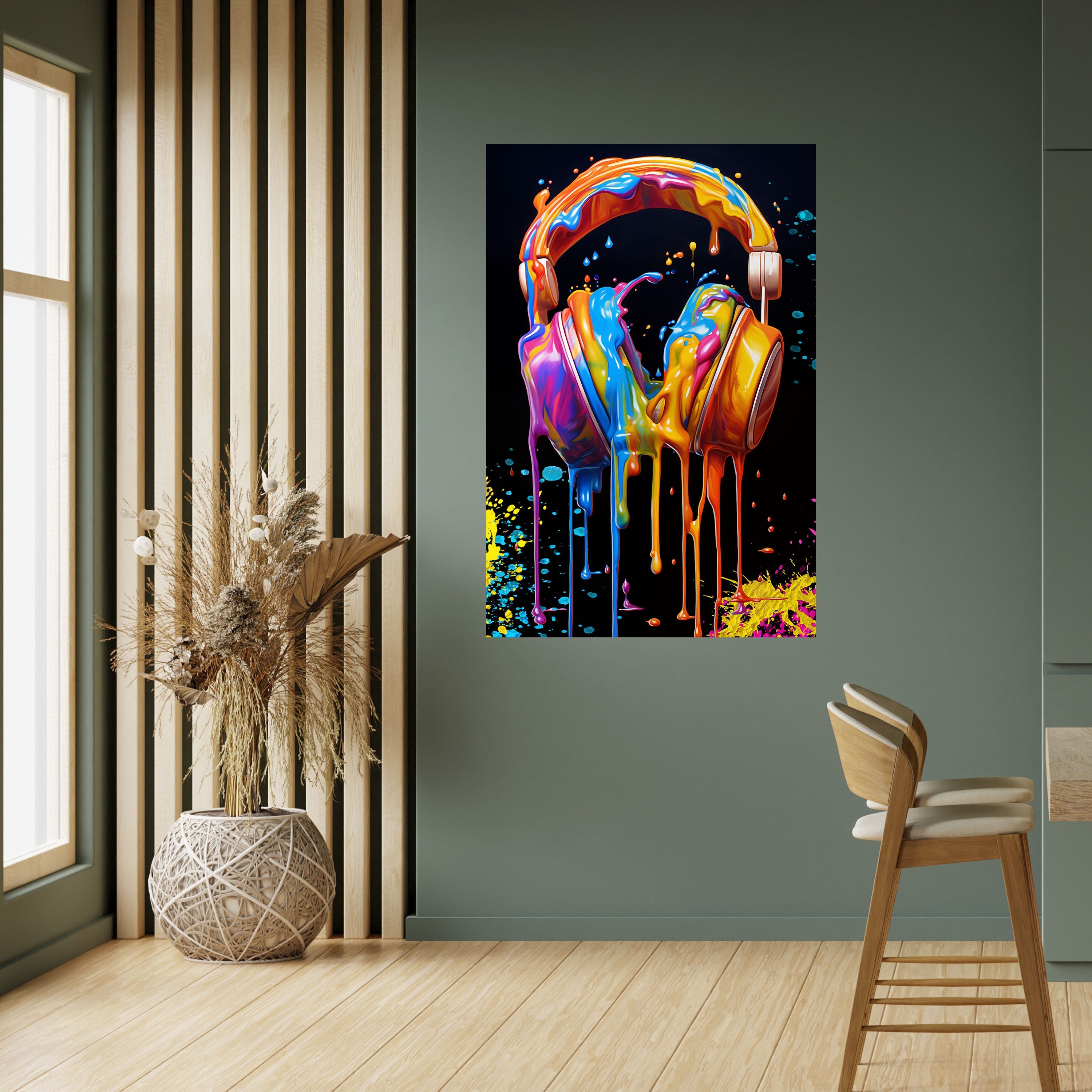MUSIC IS MY EXTASY Vertikales Poster zum Abziehen und Aufkleben