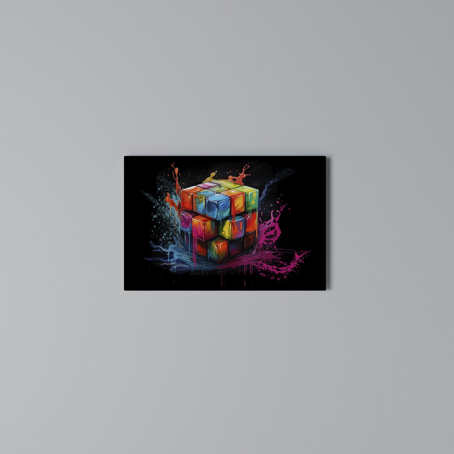 CUBE FUSION Horizontal Canvas Print