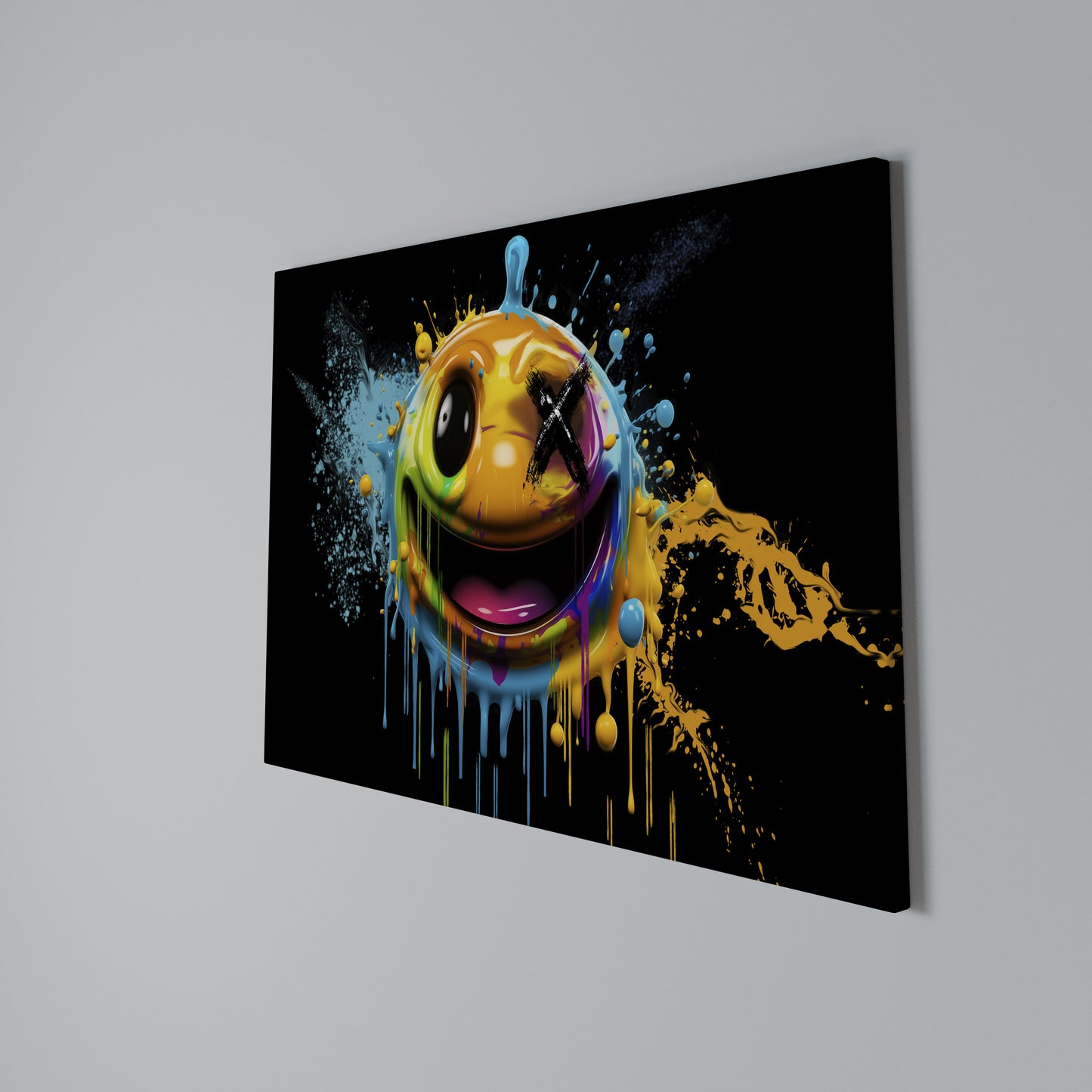 TRIPPY HAPPINESS Horizontal Canvas Print