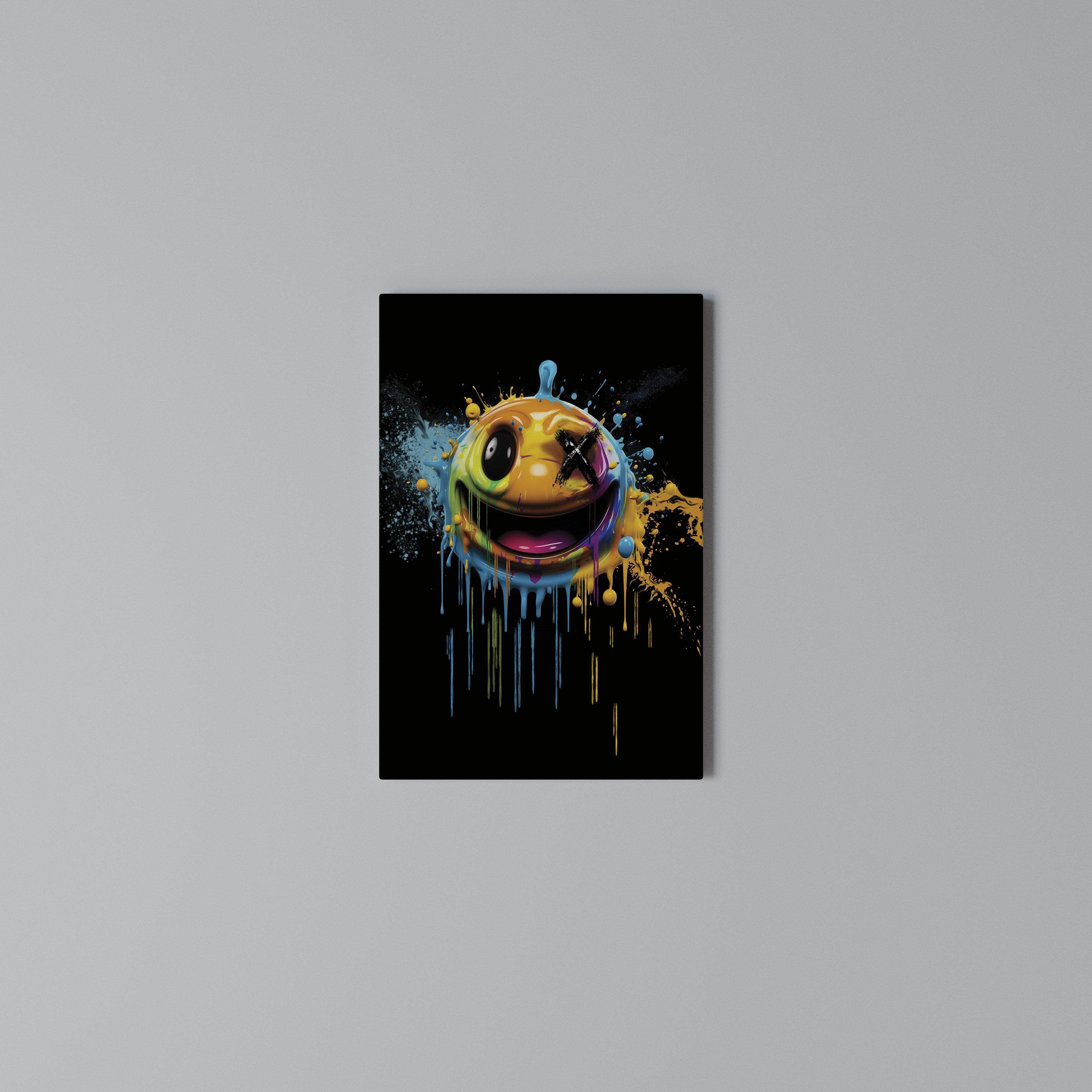 TRIPPY HAPPINESS Vertical Canvas Print
