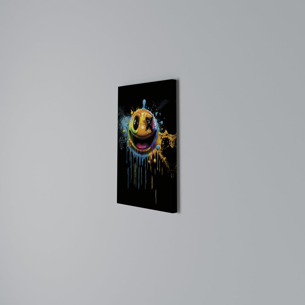 TRIPPY HAPPINESS Vertical Canvas Print