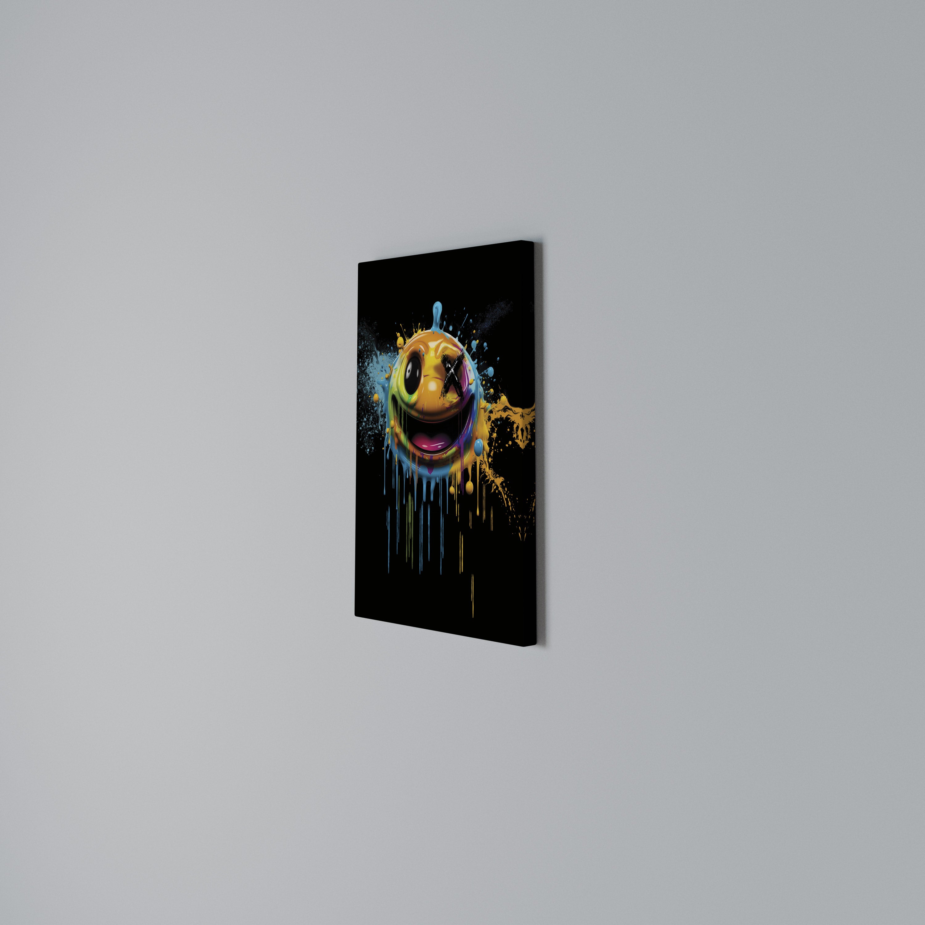 TRIPPY HAPPINESS Vertical Canvas Print