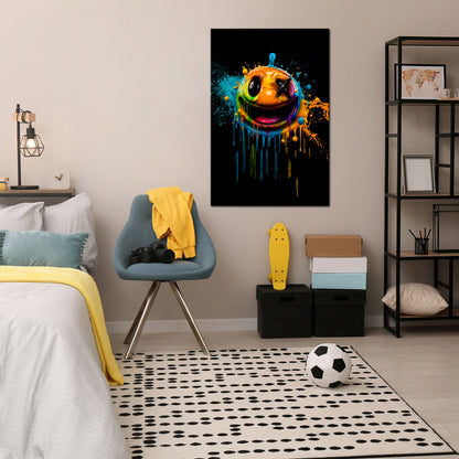 TRIPPY HAPPINESS Vertical Canvas Print