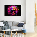 SKULL QUEST Selbstklebendes Horizontal-Poster