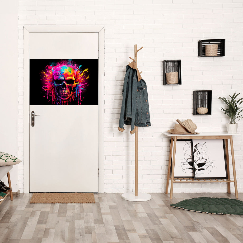 SKULL QUEST Peel and Stick Horizontal Poster