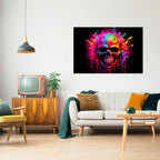 SKULL QUEST Selbstklebendes Horizontal-Poster