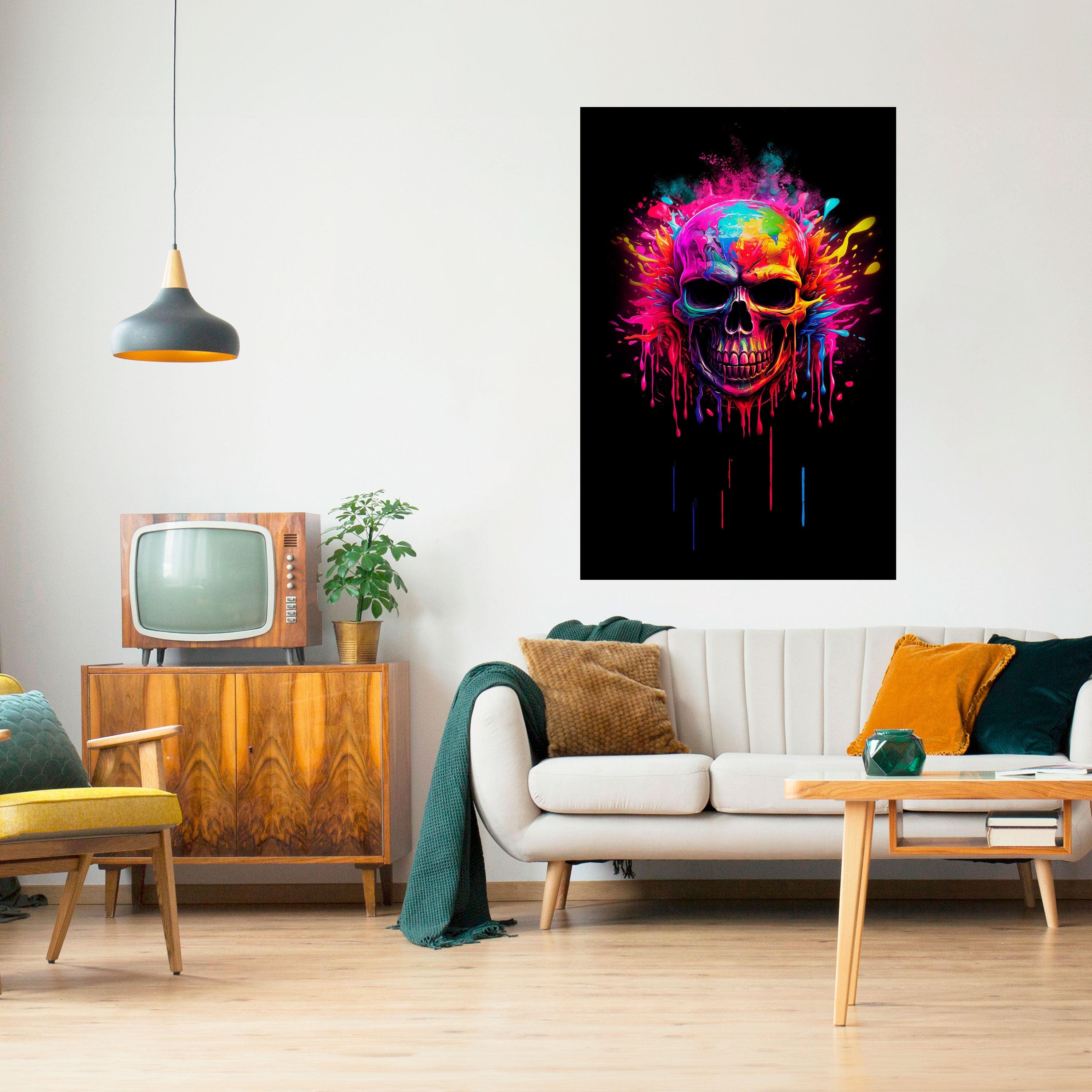 SKULL QUEST Vertikales Poster zum Abziehen und Aufkleben