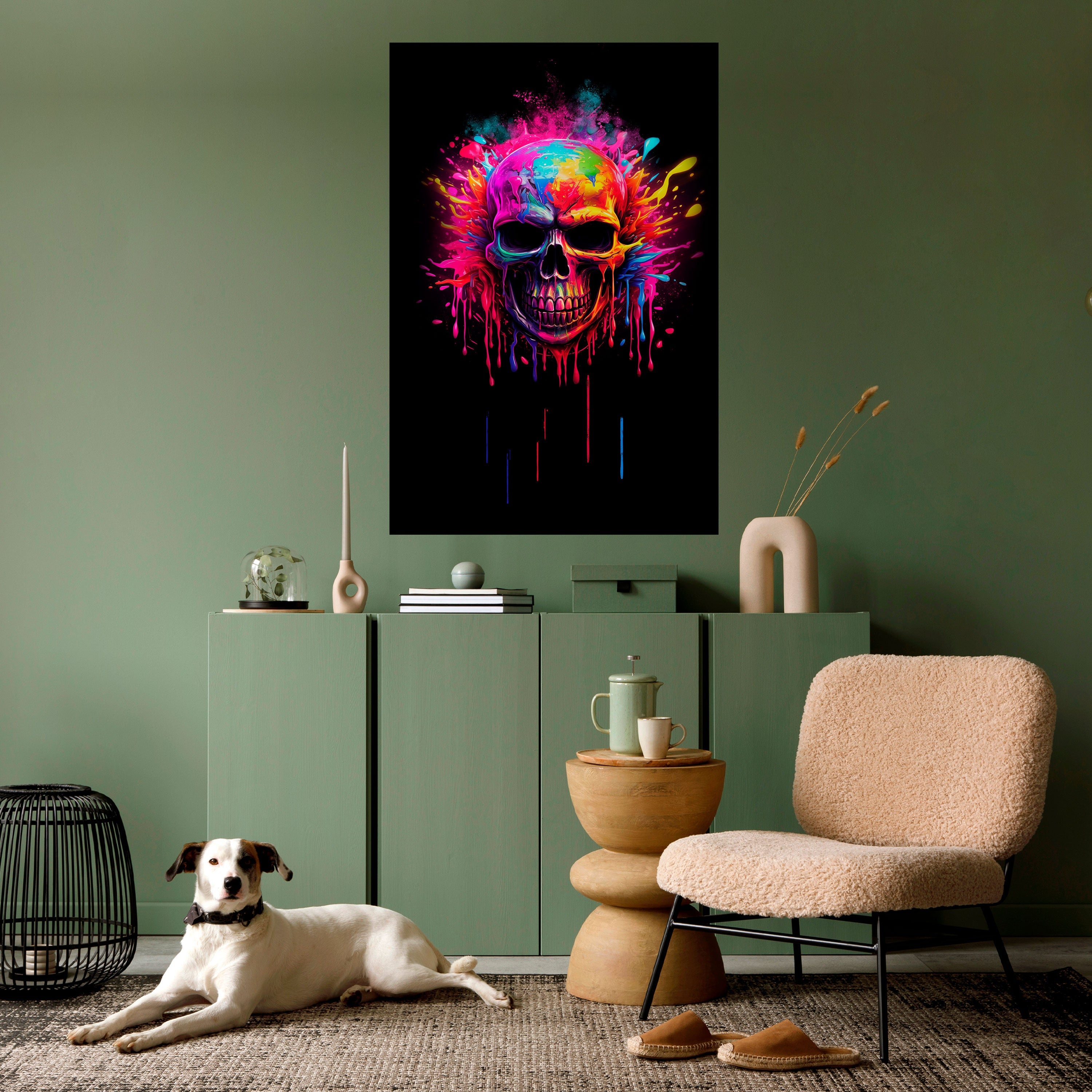 SKULL QUEST Vertikales Poster zum Abziehen und Aufkleben