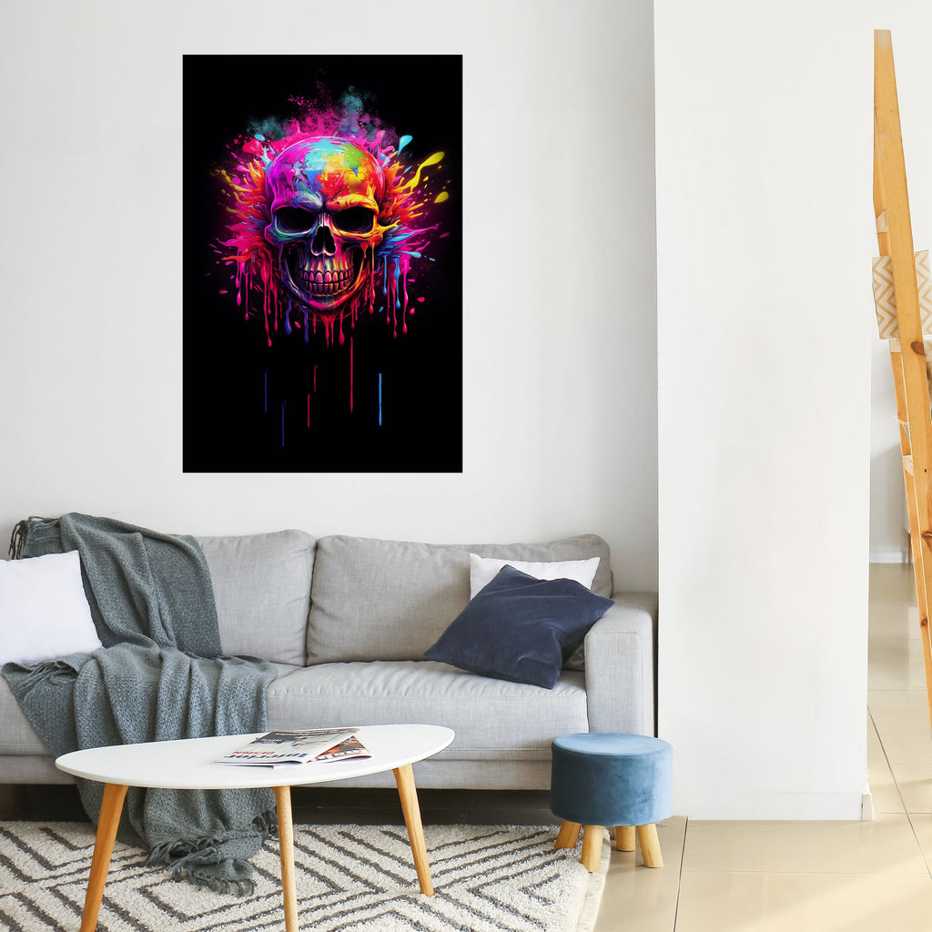 SKULL QUEST Vertikales Poster zum Abziehen und Aufkleben
