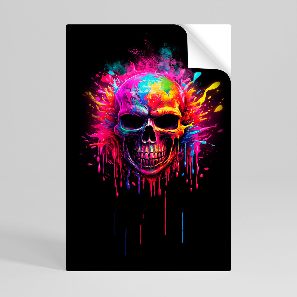 SKULL QUEST Selbstklebendes Poster - Hochformat