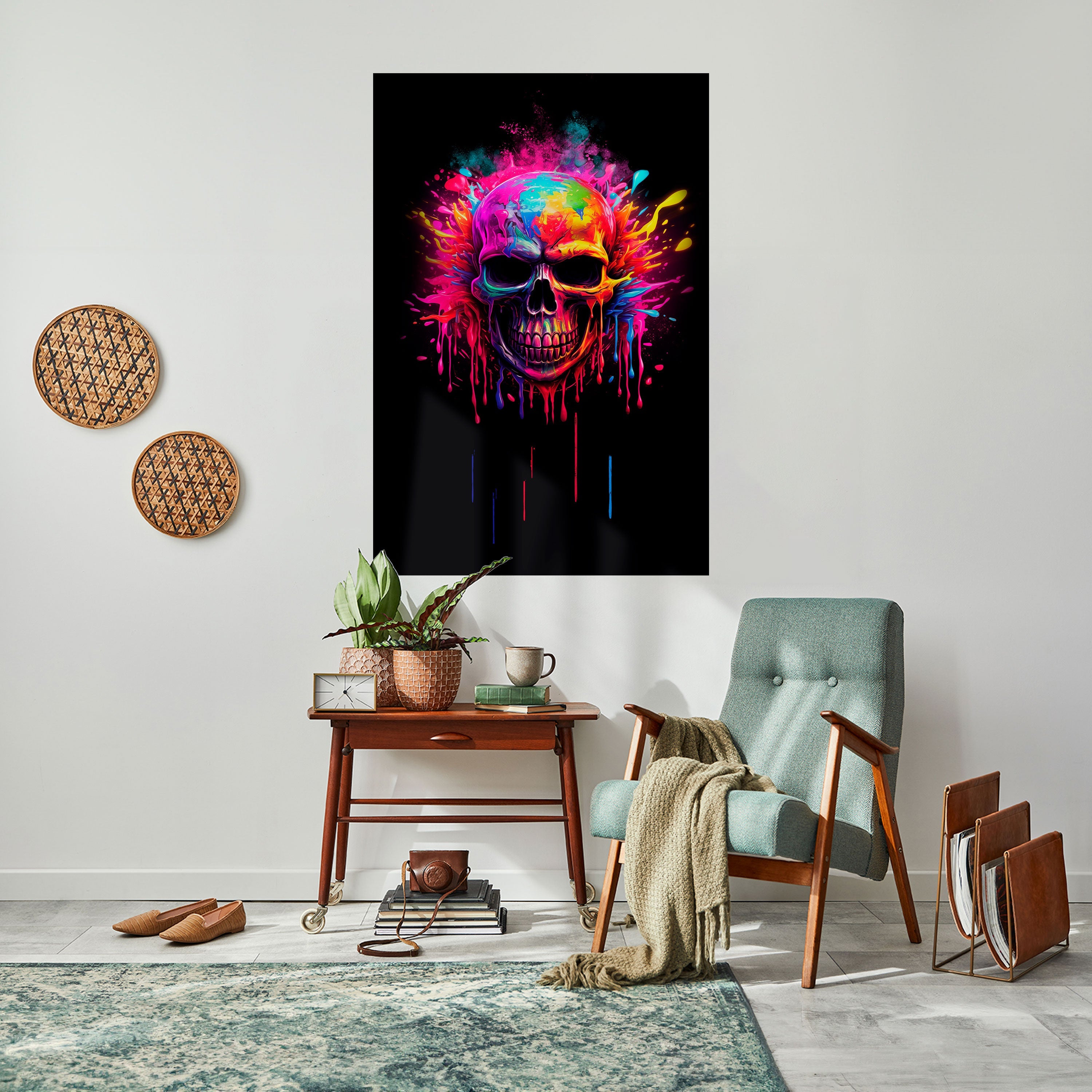 SKULL QUEST Vertikales Poster zum Abziehen und Aufkleben