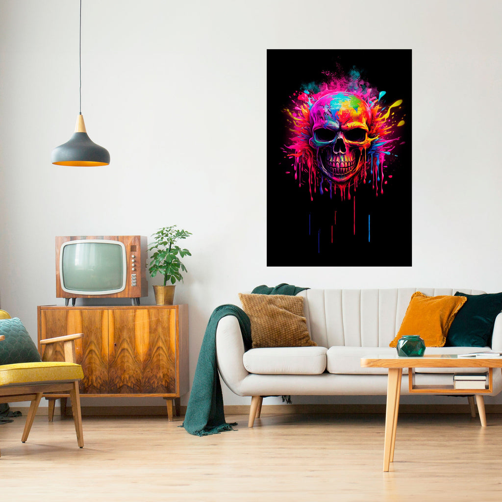 SKULL QUEST Vertikales Poster zum Abziehen und Aufkleben