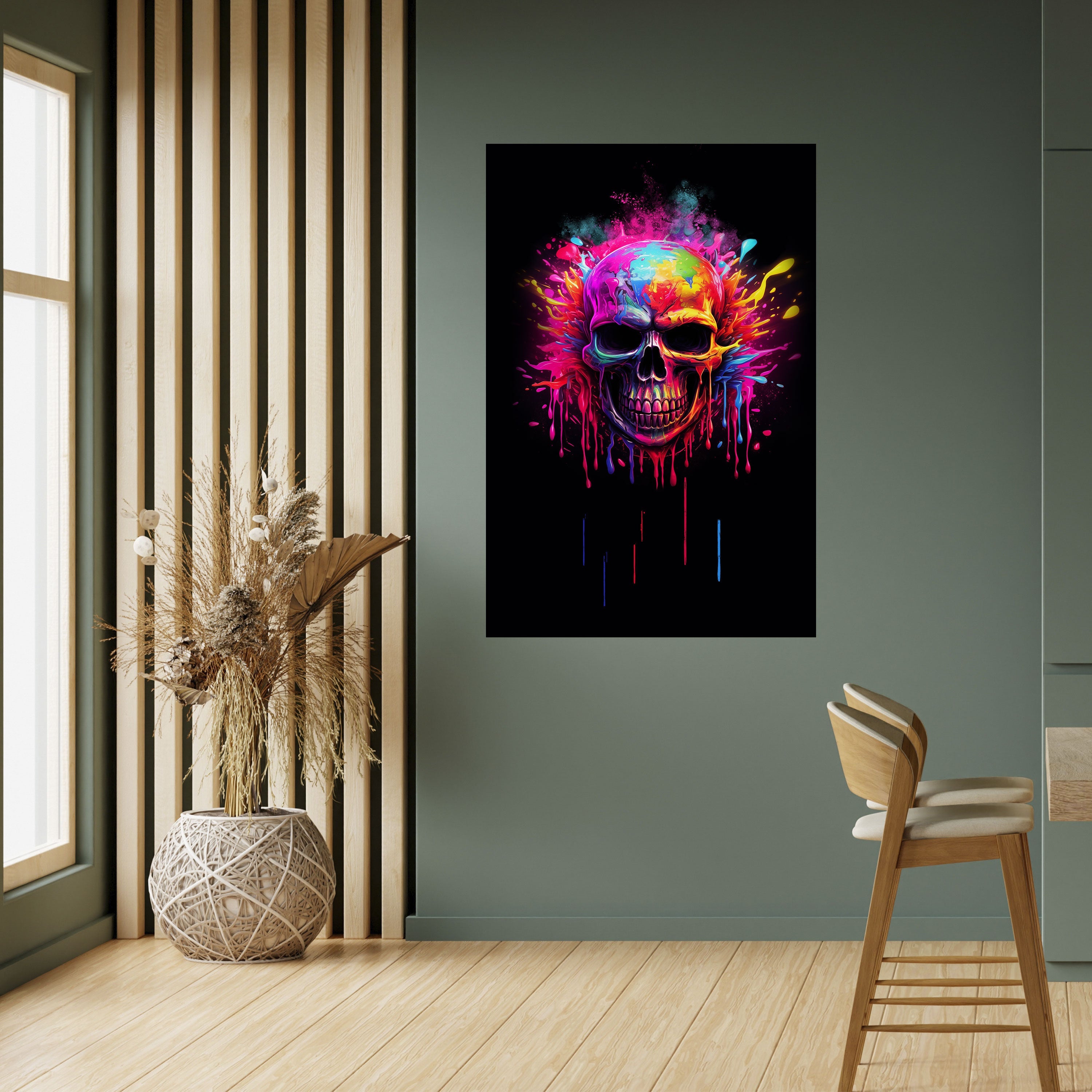 SKULL QUEST Vertikales Poster zum Abziehen und Aufkleben