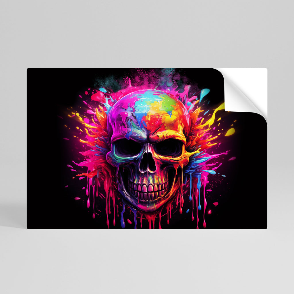 SKULL QUEST Peel and Stick Horizontal Poster