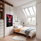 DON'T FOLLOW THE RABBIT Selbstklebendes Poster - Hochformat