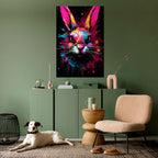 DON'T FOLLOW THE RABBIT Selbstklebendes Poster - Hochformat