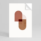 ECHOING DUET Selbstklebendes Poster - Hochformat