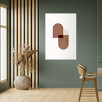 ECHOING DUET Selbstklebendes Poster - Hochformat