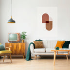 ECHOING DUET Selbstklebendes Poster - Hochformat