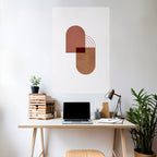 ECHOING DUET Selbstklebendes Poster - Hochformat