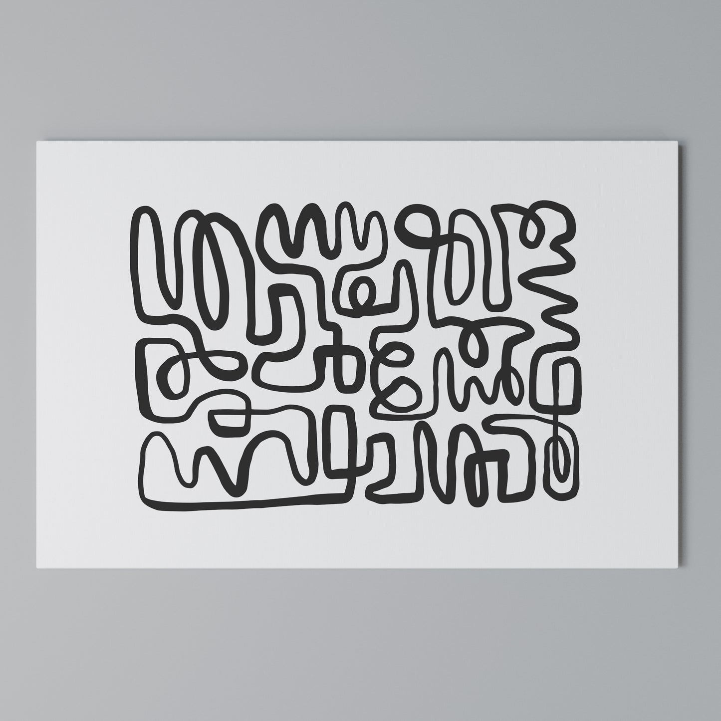 LOST IN THE ECHO Horizontal Canvas Print